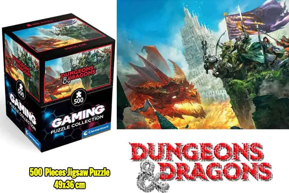 Gaming Puzle Collection - Cube500 Dungeons & Dragons: DRAGONFIRE - Jigsaw Puzle 500 Pcs