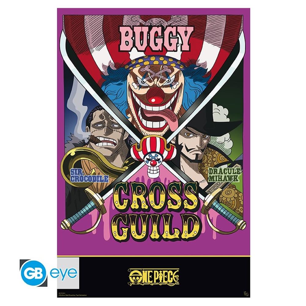 Poster gb eye maxi one piece wanted cross guild Frikytopia
