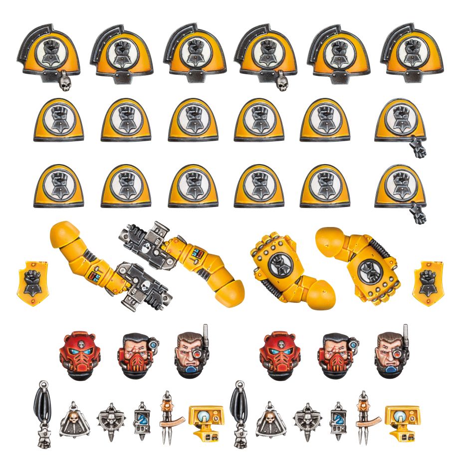 Mejoras y calcomanías para Primaris de los Puños Imperiales Frikytopia