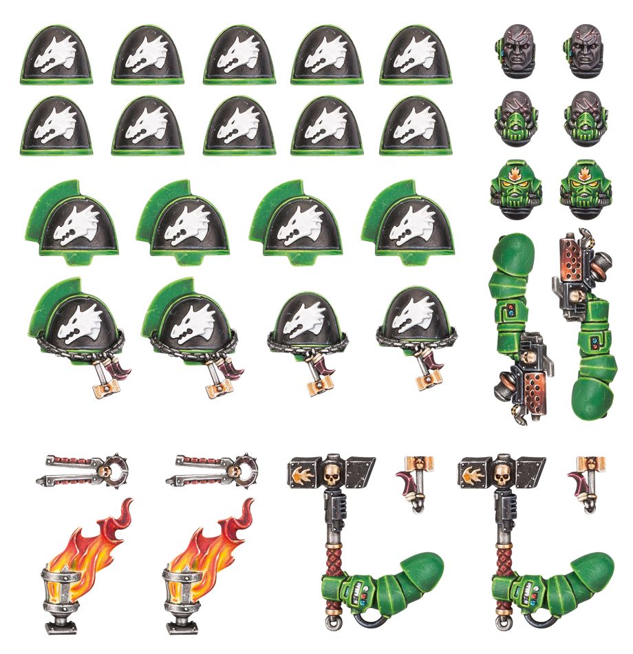 Mejoras y calcomanías de Salamanders Primaris Frikytopia
