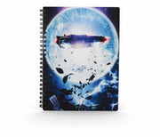 Libreta efecto 3d poster bttf delorean regreso al futuro