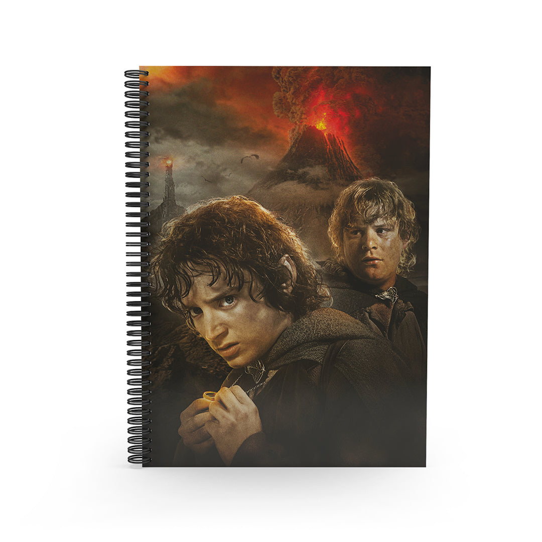 Libreta efecto 3d frodo y sam el señor de los anillos Frikytopia