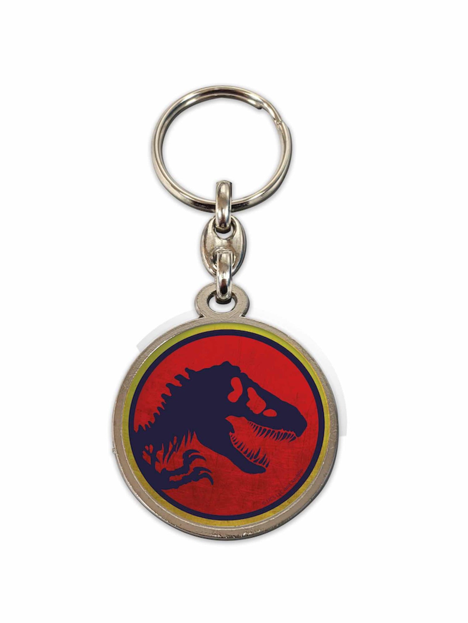 Llavero redondo logo jurassic park Frikytopia