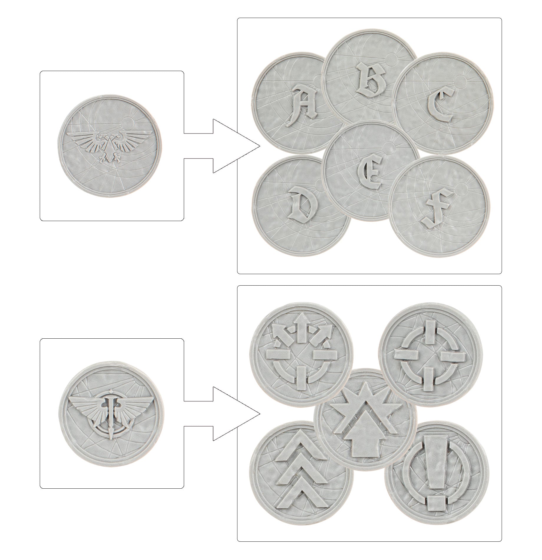L/I: ORDER TOKENS AND OBJECTIVES MARKERS