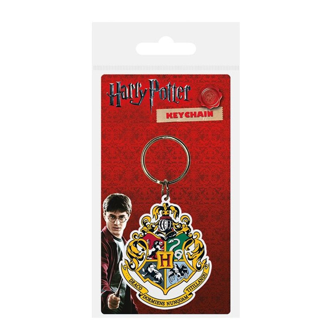 Llavero pyramid harry potter hogwarts escudo Frikytopia