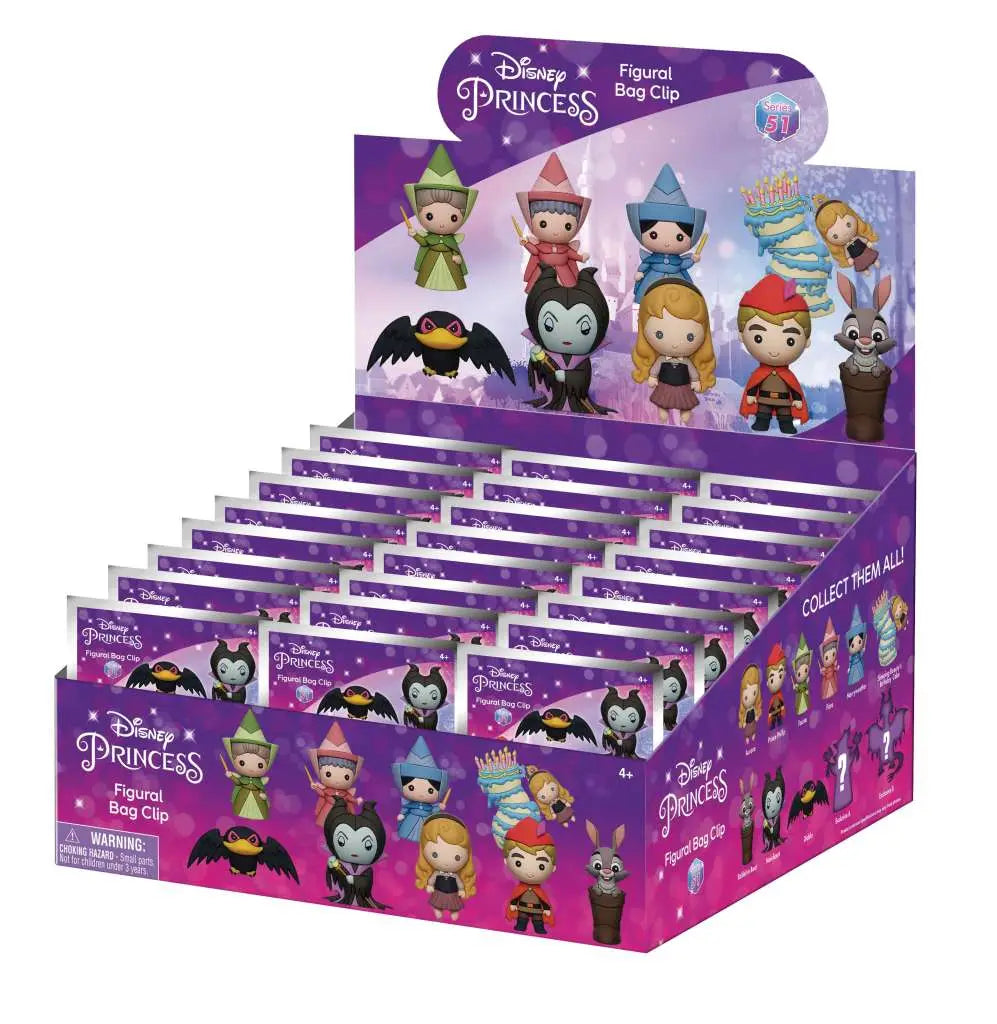 DISNEY SLEEPING BEAUTY (65TH ANN) Bolsa CLIP BLIND Caja DISPLAY(24)