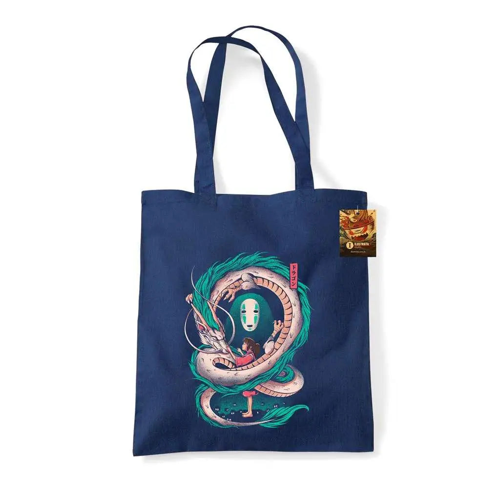 ILUSTRATA THE GIRL AND THE DRAGON TOTE Bolsa