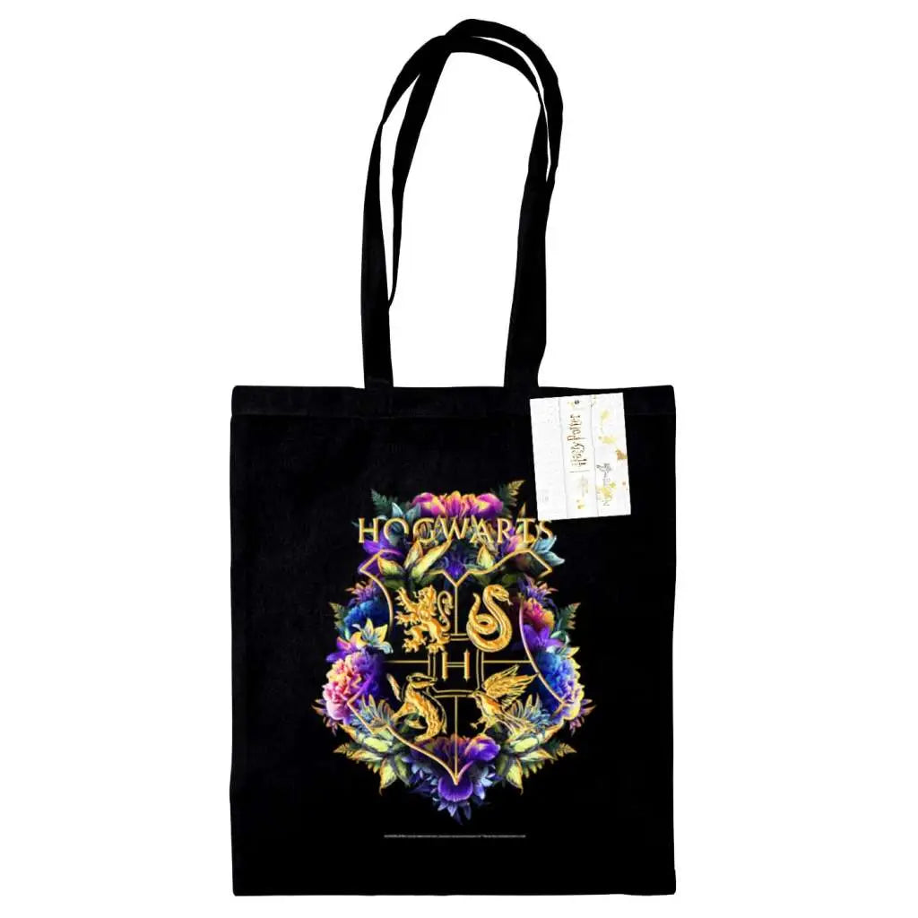 HARRY POTTER HOGWARTS CREST WATERCOLOUR TOTE BAG Frikytopia