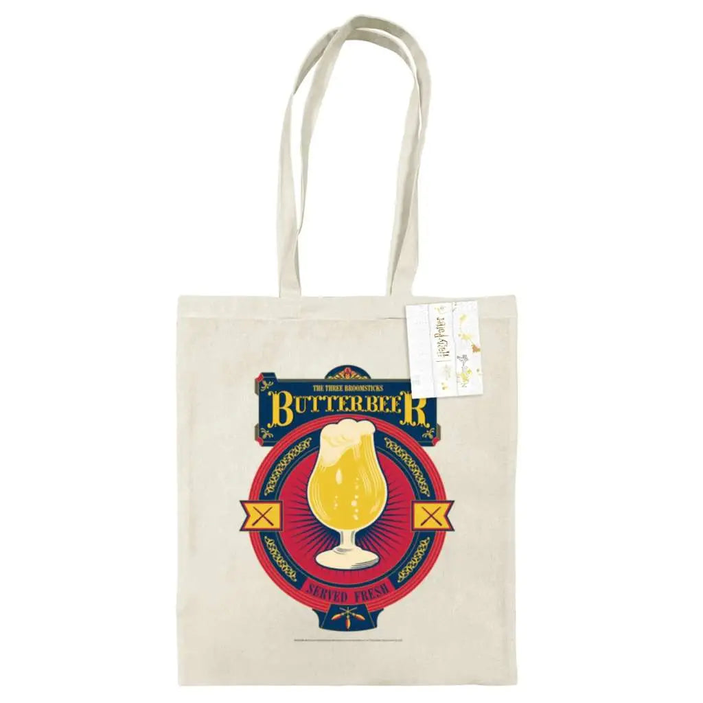 HARRY POTTER BUTTERBEER CREAM TOTE BAG Frikytopia