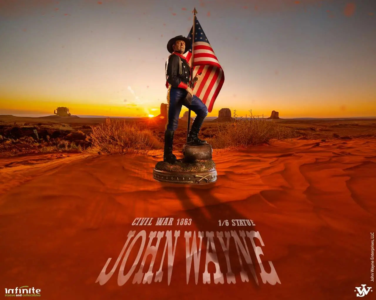JOHN WAYNE CIVIL WAR 1863 1/6 Estatua