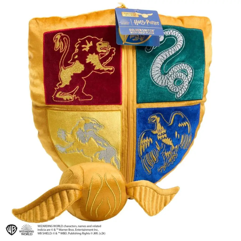 HARRY POTTER GOLDEN SNITCH PLUSH WITH CREST PILLOW Frikytopia