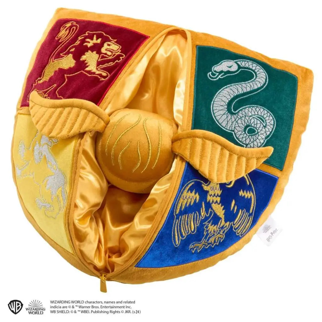 HARRY POTTER GOLDEN SNITCH Peluche WITH CREST Cojín