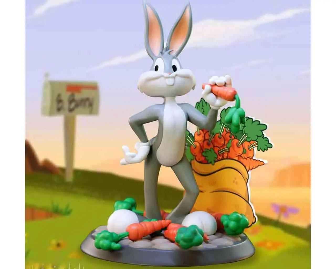 LOONEY TUNES BUGS BUNNY SUPER Figura COLLECTION 1/10 PVC Estatua