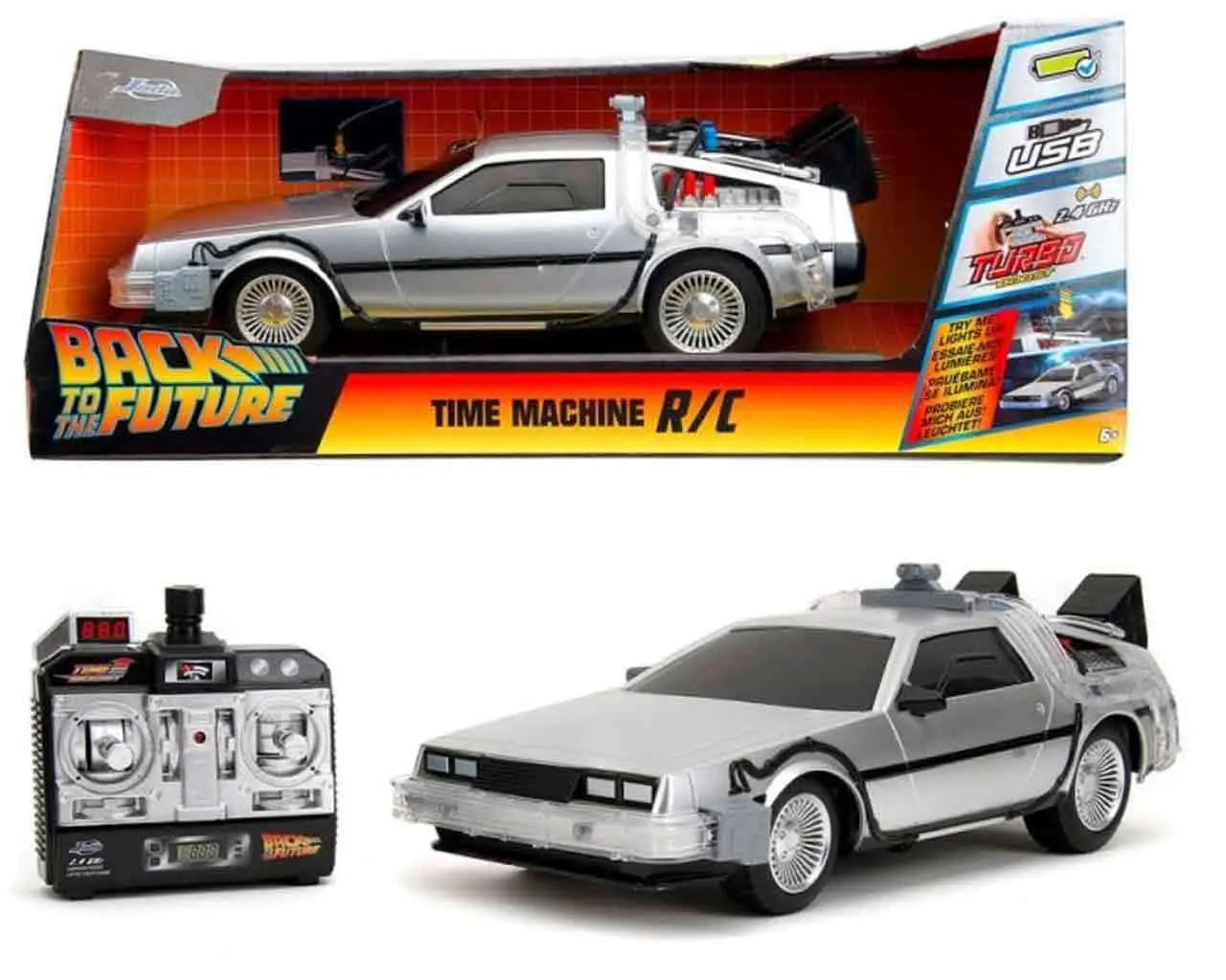 Coche radio control DLorean Regreso al Futuro II