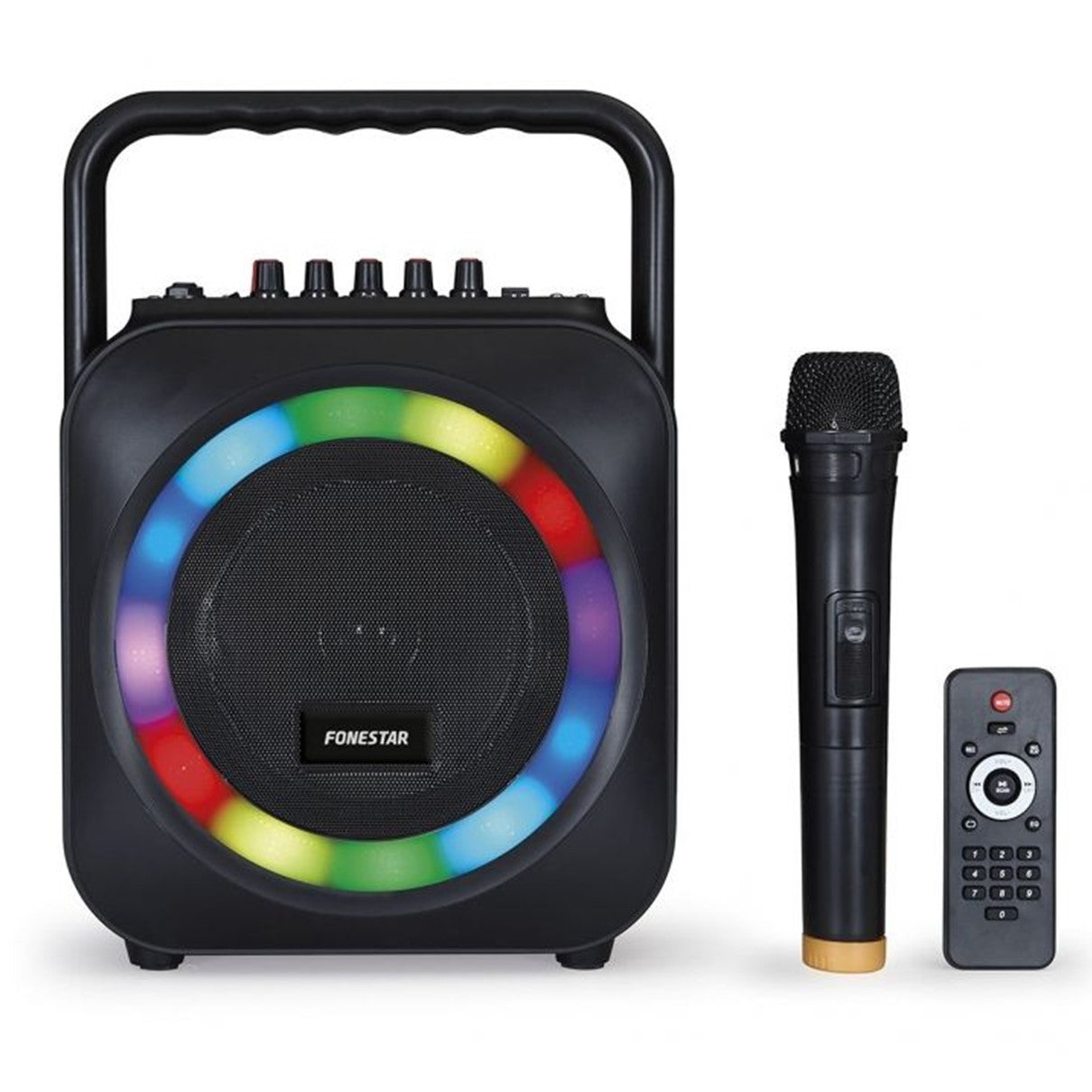 Altavoz portatil fonestar box - 35led bluetooth -  karaoke -  usb -  sd -  microfono inalambrico -  35w rms Frikytopia