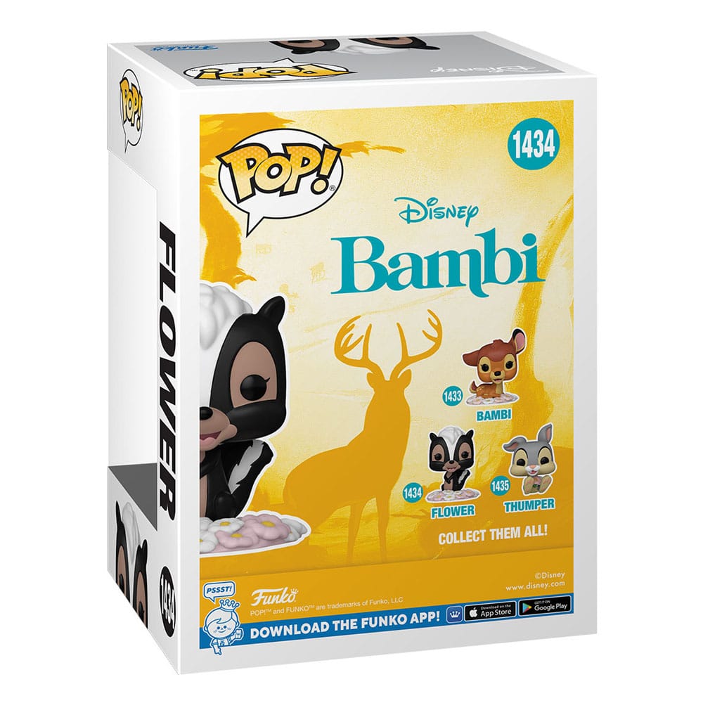 Bambi 80th Anniversary POP Disney Vinyl Figura Flower 9 cm