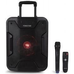 Altavoz portatil fonestar california 200w - jack - auxiliar - funcion karaoke - bluetooth - usb - mp3 - radio fm - microfono Frikytopia