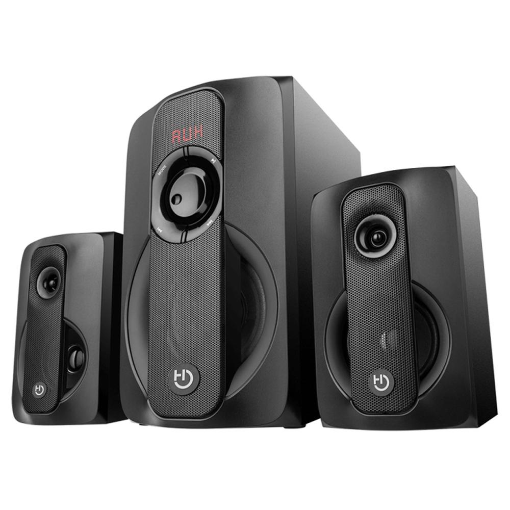 Altavoces hiditec 2.1 multimedia h400 dark edition 80w bluetooth usb sd radio Frikytopia