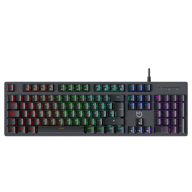 Teclado hiditec mecanico gaming gk400 argb negro Frikytopia