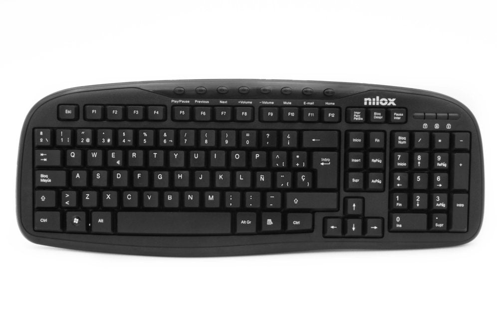Teclado multimedia nilox usb negro Frikytopia