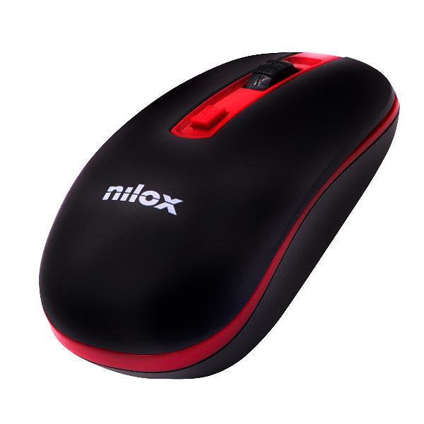 Raton nilox nxmowi2002 wireless 1000 dpi negro - rojo Frikytopia