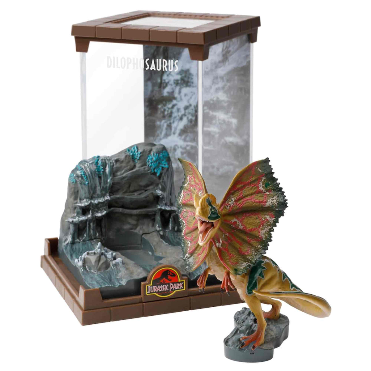 Figura the noble collection jurassic park dilophosaurus bendyfig diorama Frikytopia