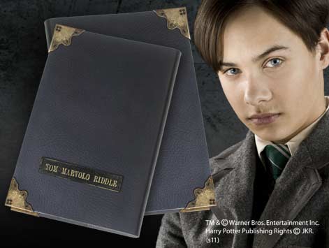 Replica the noble collection harry potter diario de tom riddle  pulgadasvoldemort pulgadas