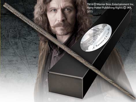 Replica the noble collection harry potter sirius black varita con caja y placa de identificacion Frikytopia