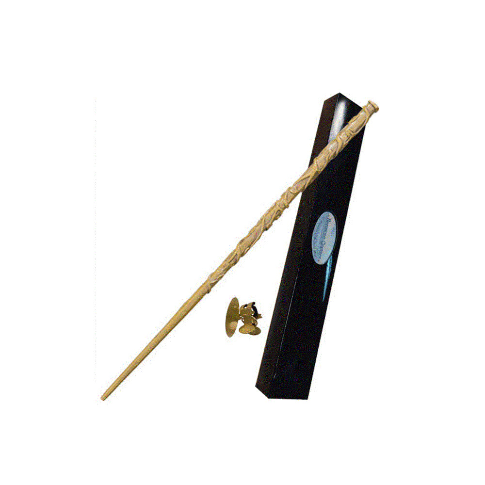 Replica the noble collection harry potter hermione granger varita con caja y placa de identificacion Frikytopia