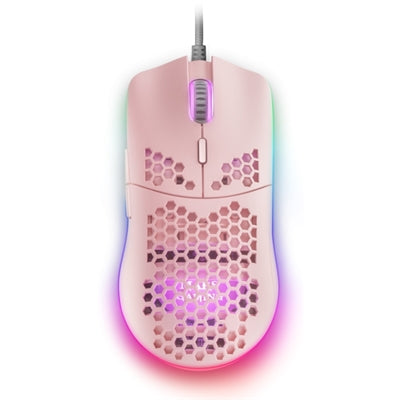 Mouse raton mars gaming mmax optico usb 7 botones 12400ppp rosa Frikytopia