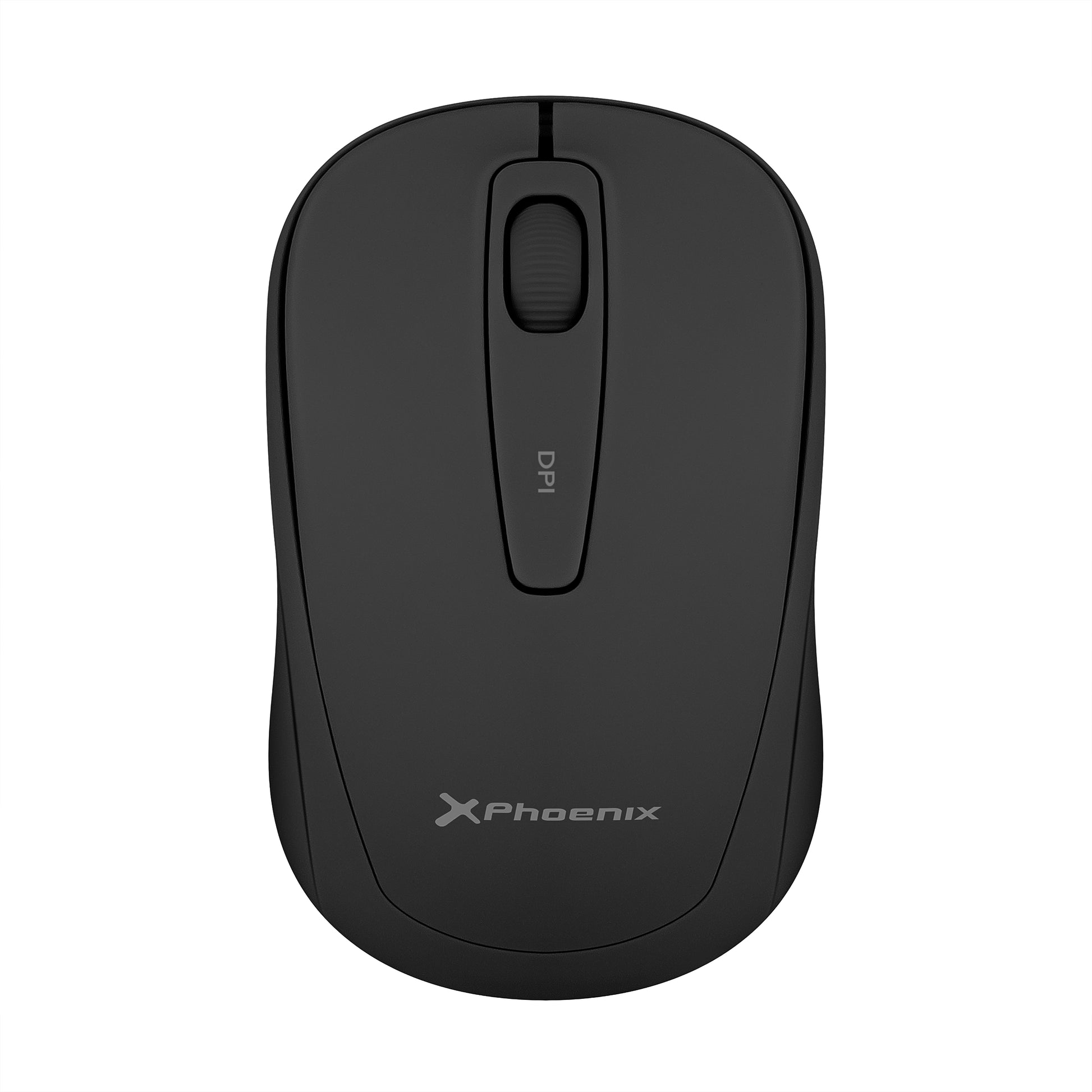 Phoenix m250 ratón inalámbrico 2.4 ghz receptor usb hasta 1600 dpi compatible con pc mac portátil color negro Frikytopia