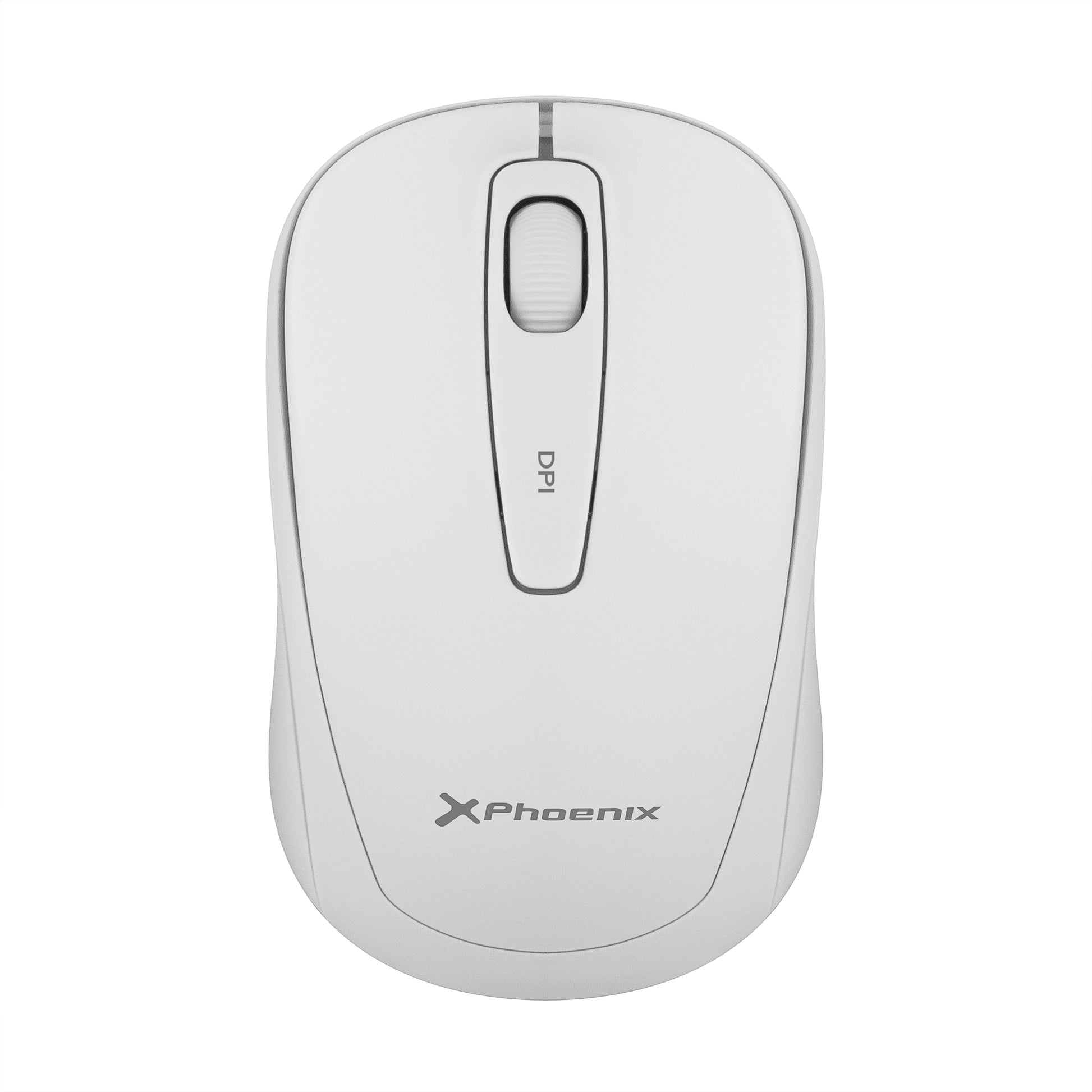 Phoenix m250 ratón inalámbrico 2.4 ghz receptor usb hasta 1600 dpi compatible con pc mac portátil color blanco Frikytopia