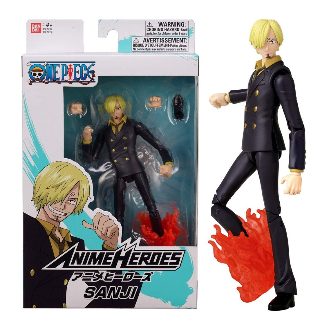 Figura bandai one piece anime heroes sanji Frikytopia