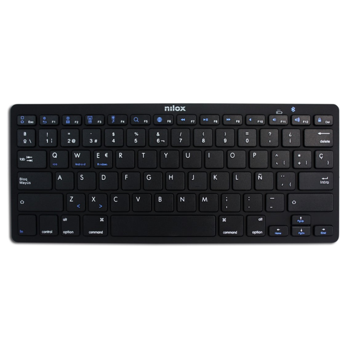 Teclado nilox nxkb01b bluetooh negro Frikytopia