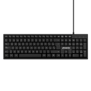 Phoenix k100 teclado multimedia usb negro qwerty oficina