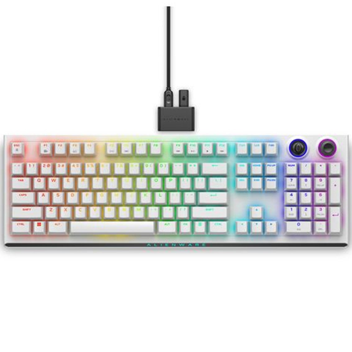 Teclado dell alienware tri - mode wireless gaming aw920k inalambrico ingles blanco Frikytopia