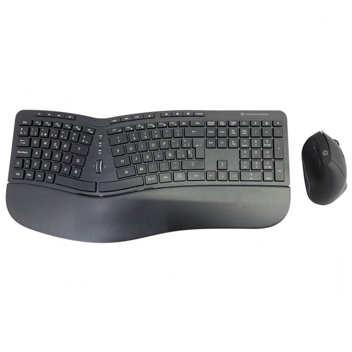 Kit teclado + mouse raton conceptronic orazio02 wireless inalambrico ergonomico Frikytopia