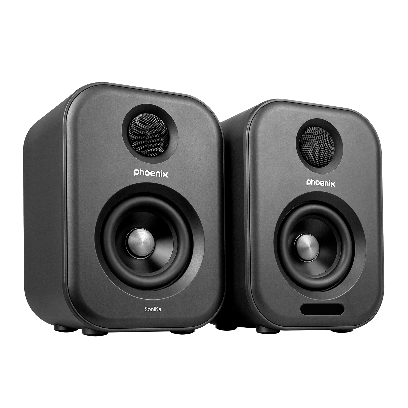 Altavoces de estudio phoenix sonika 50w con bluetooth jack usb para ordenador