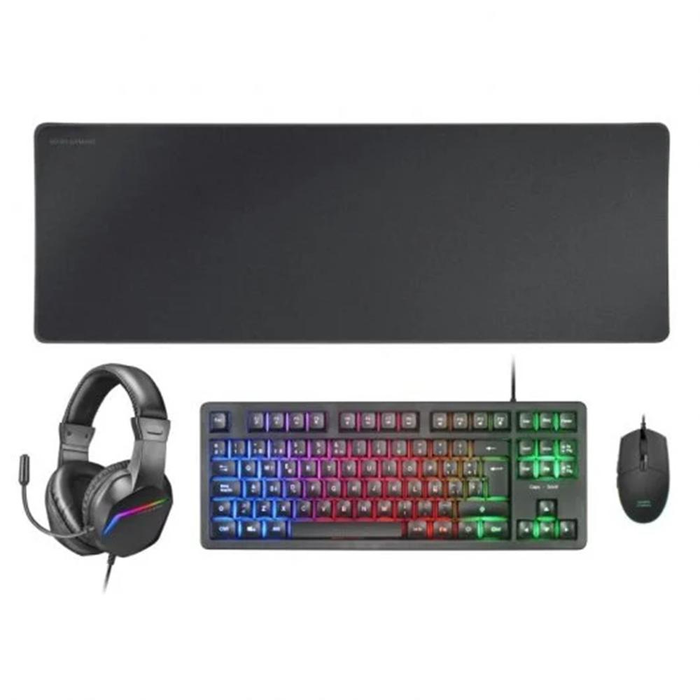 Combo mars gaming mcp - rgb3 4 en 1 negro Frikytopia