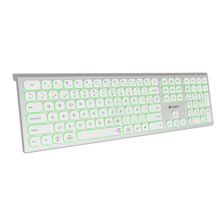 Teclado subblim master iluminado ext inalambrico Frikytopia