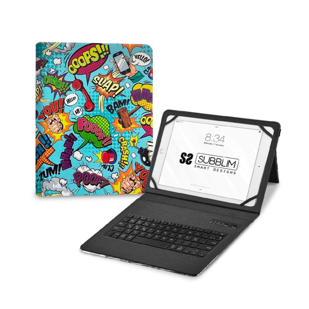 Funda + teclado subblim keytab pro 11 pulgadas trendy comic Frikytopia