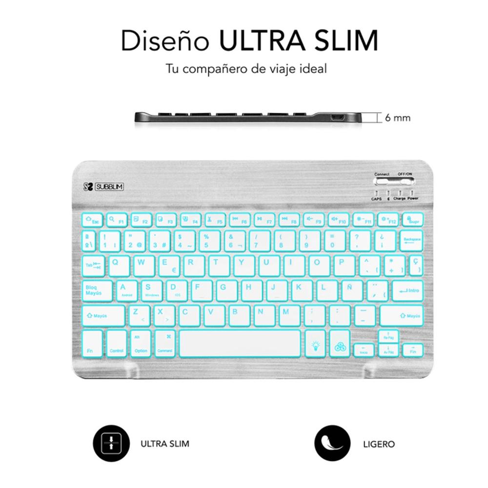 Teclado tablet subblim sub - kbt - smbl30 inalambrico Frikytopia