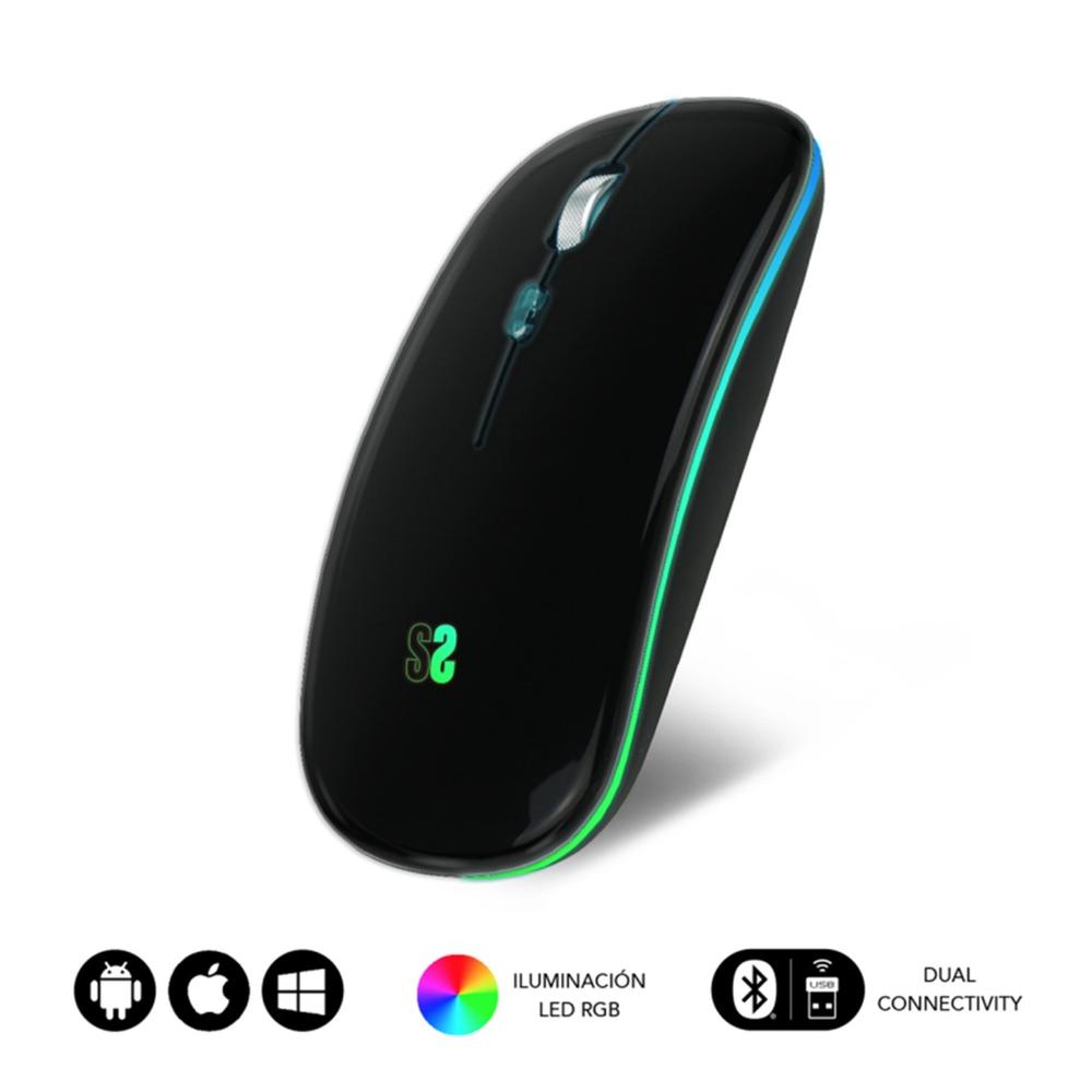 Raton inalambrico subblim submo - ldflat1 negro Frikytopia