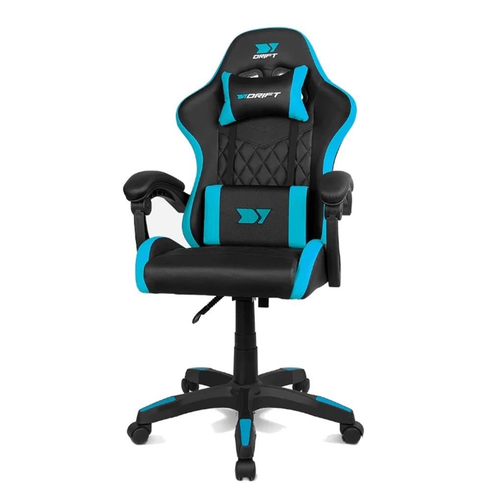 Silla gaming drift dr35 negra - azul Frikytopia