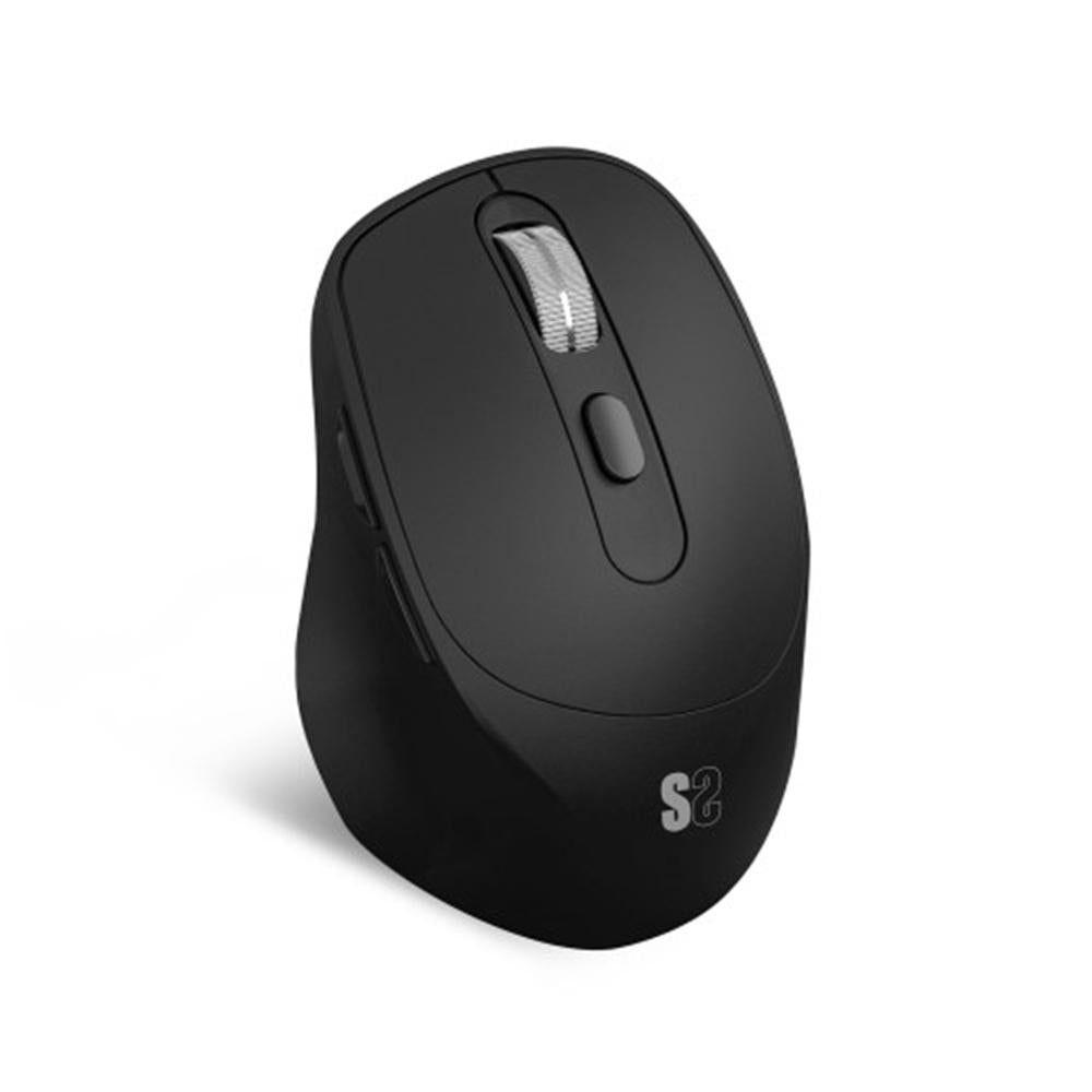 Raton inalambrico subblim curve ergo dual negro Frikytopia