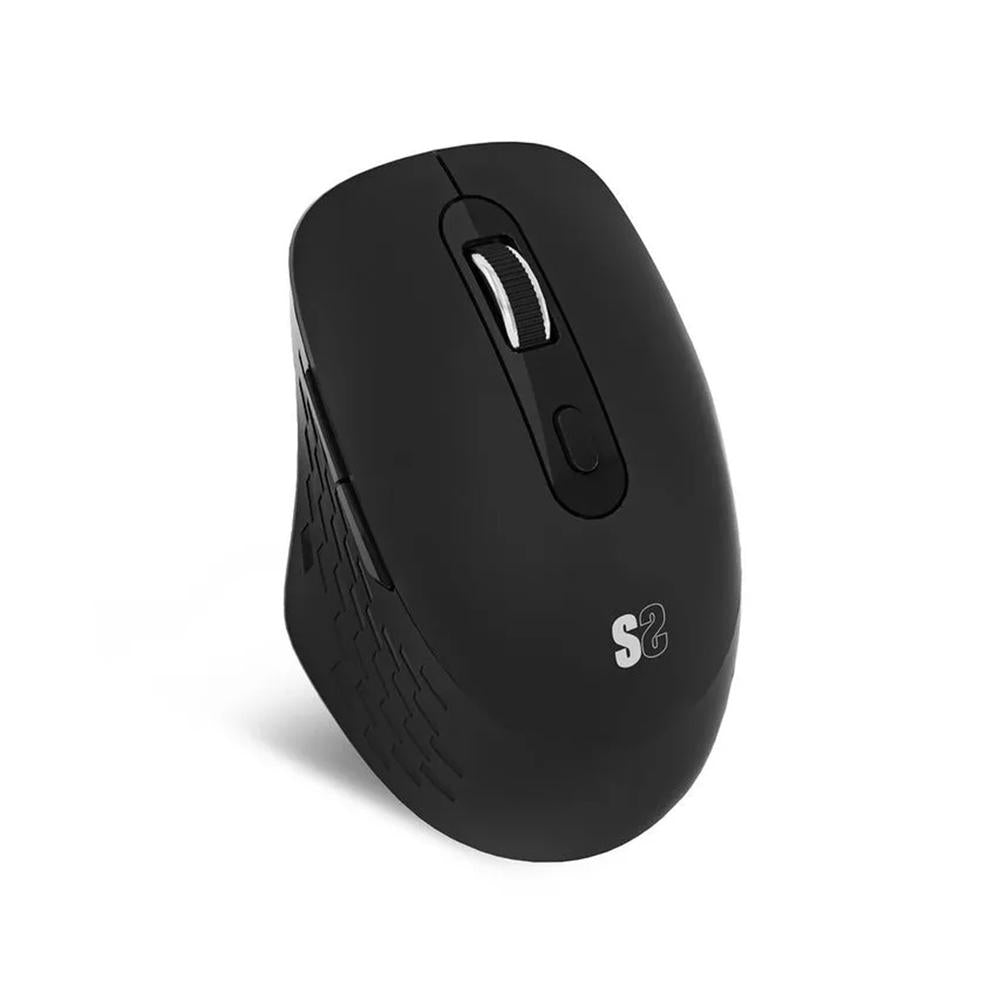 Raton inalambrico subblim curve ergo dual negro Frikytopia