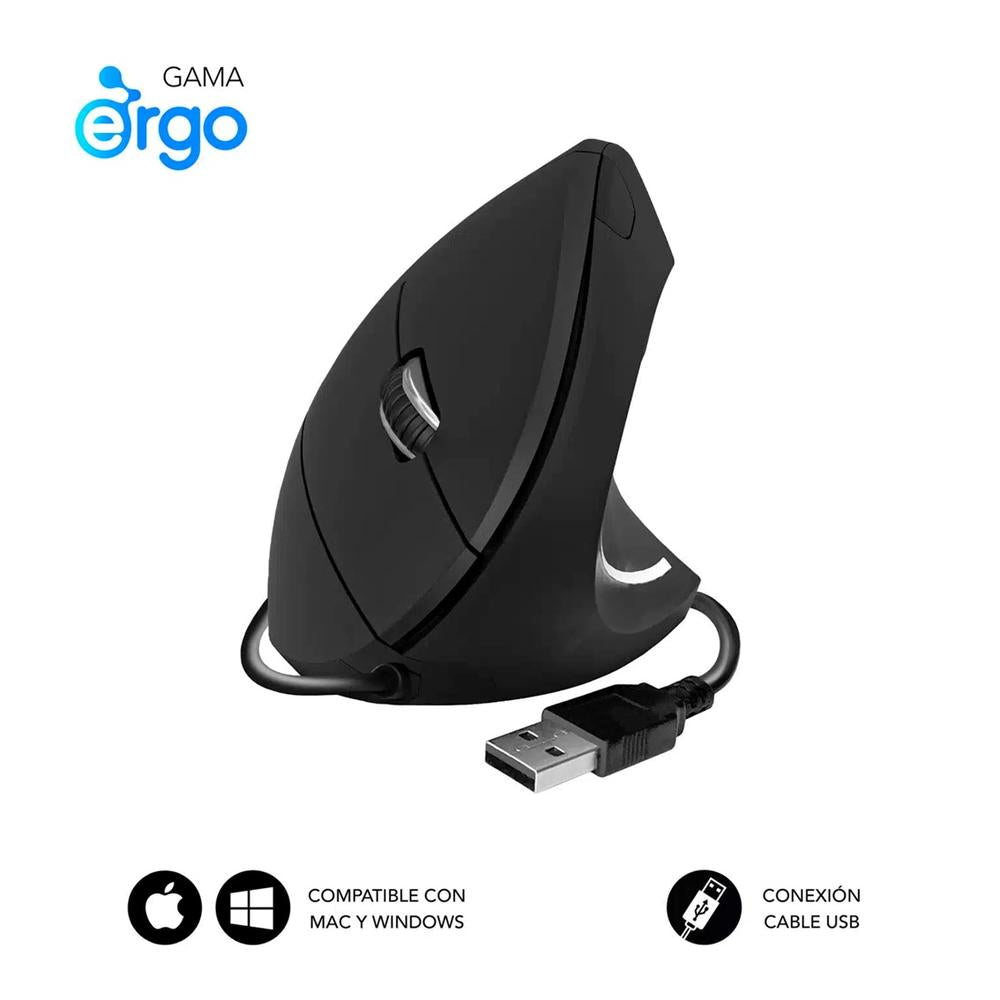 Raton subblim glide vertical ergo negro Frikytopia