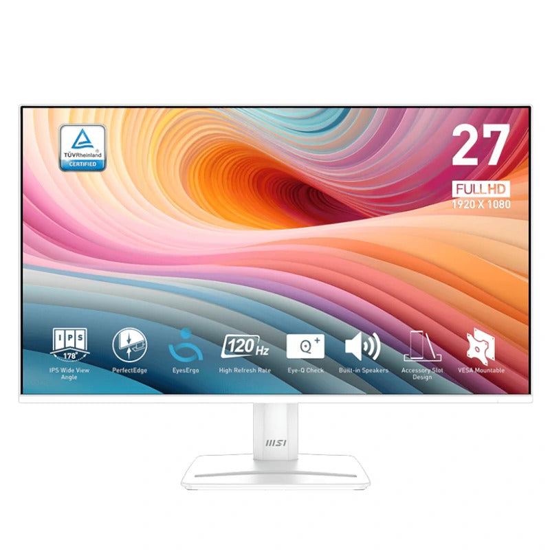 Monitor msi 27 pulgadas mp275w e2 ips 120hz vga hdmi mm blanco Frikytopia