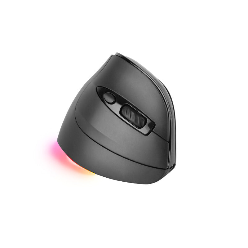 Mouse raton mars gaming ergonomico vertical.rgb inalambrico tri - mode negro Frikytopia