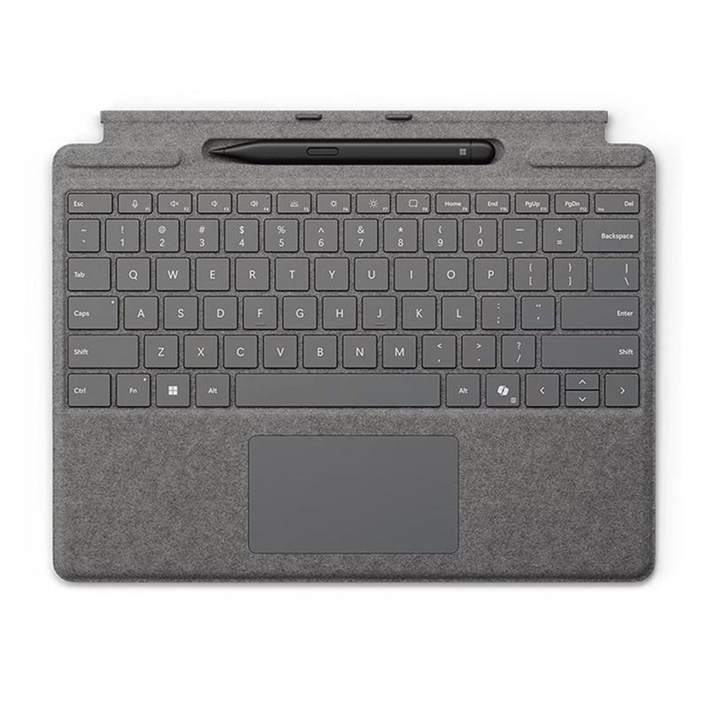Teclado microsoft surface pro + pen platino